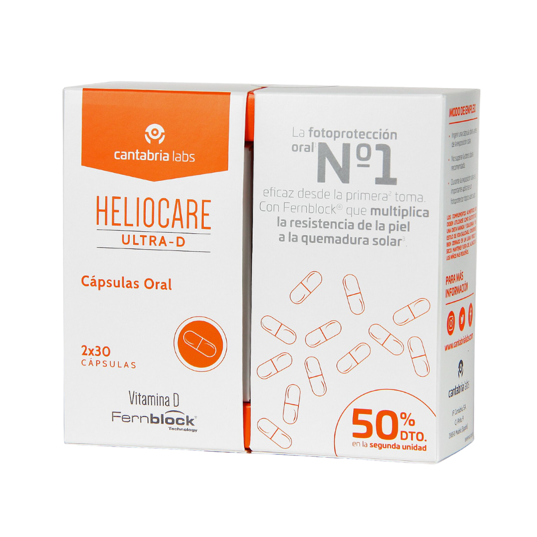 heliocare ultra d capsulas oral pack doble