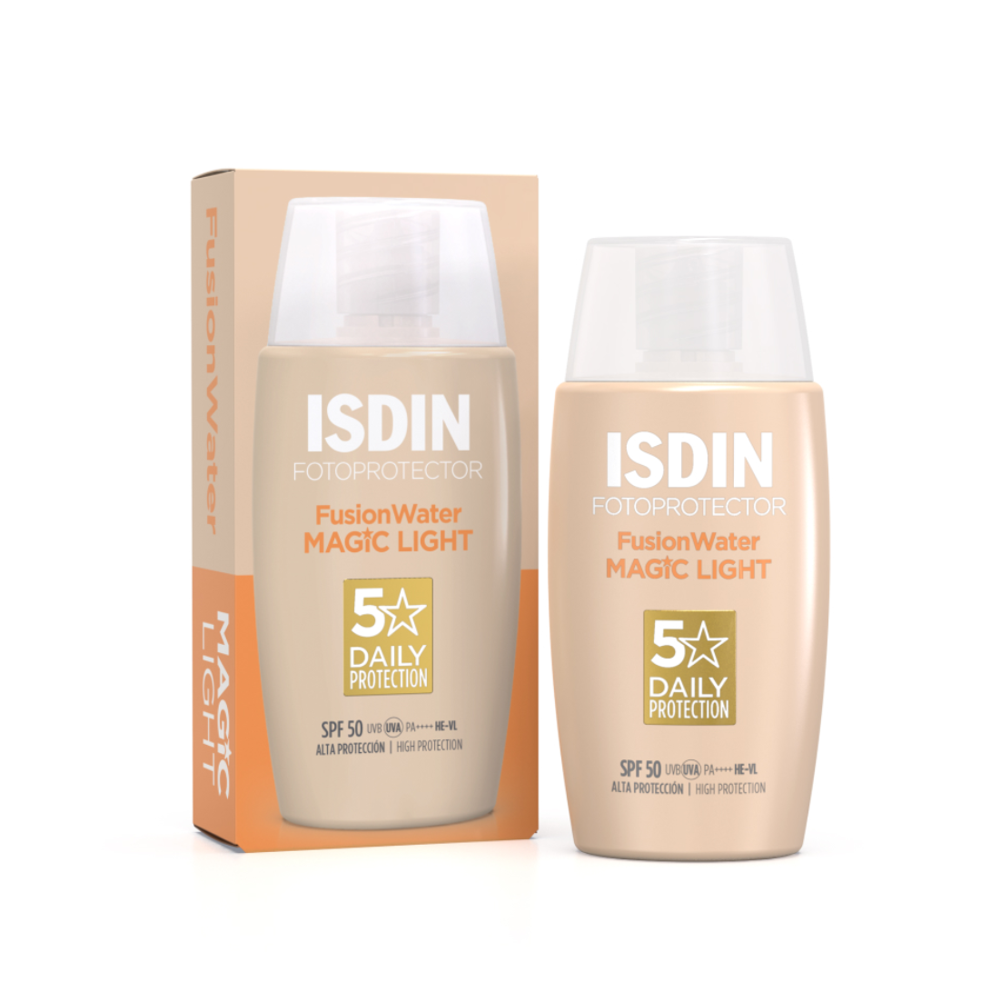 isdin fusion water color light spf 50